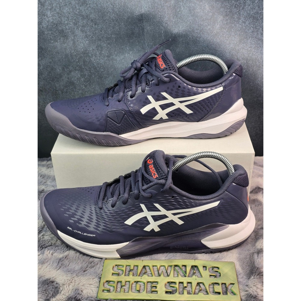 Asics Gel-Challenger 14 Indigo Fog Blue/White Tennis Shoes Mens 10.5